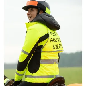 Equisafety Multi Coloured Hi Vis Hat Band - Yellow/Orange