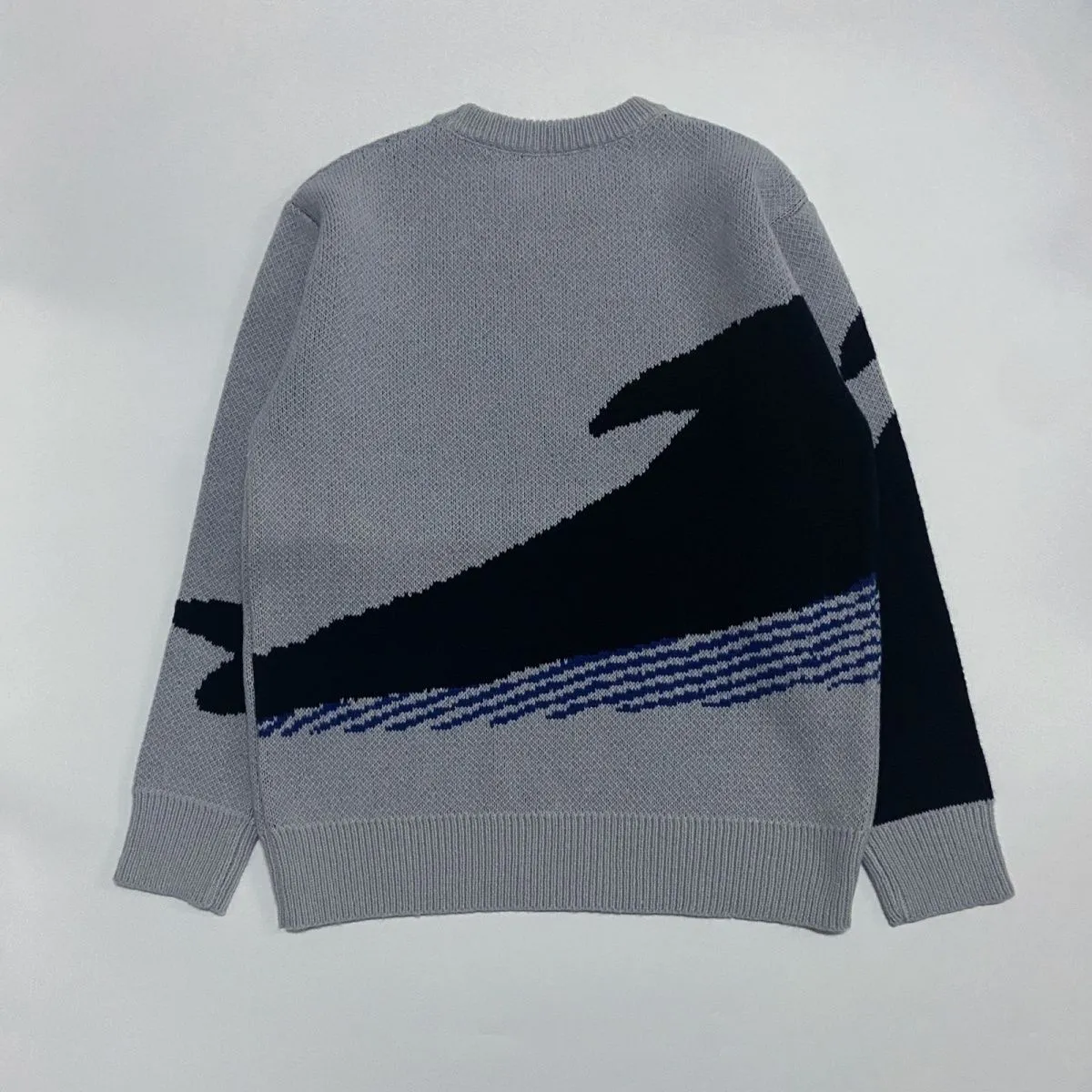 Faire Echo patchwork whale loose sweater