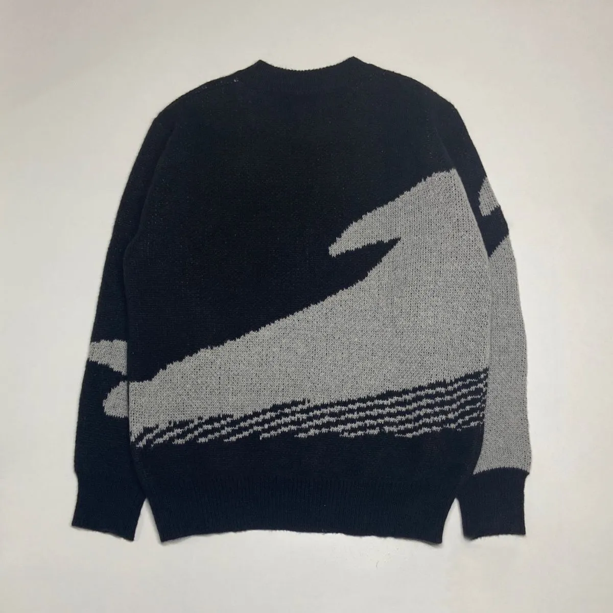 Faire Echo patchwork whale loose sweater