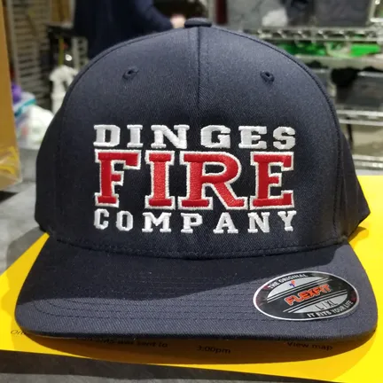 Fire 3 Line Custom Hat - Flexfit