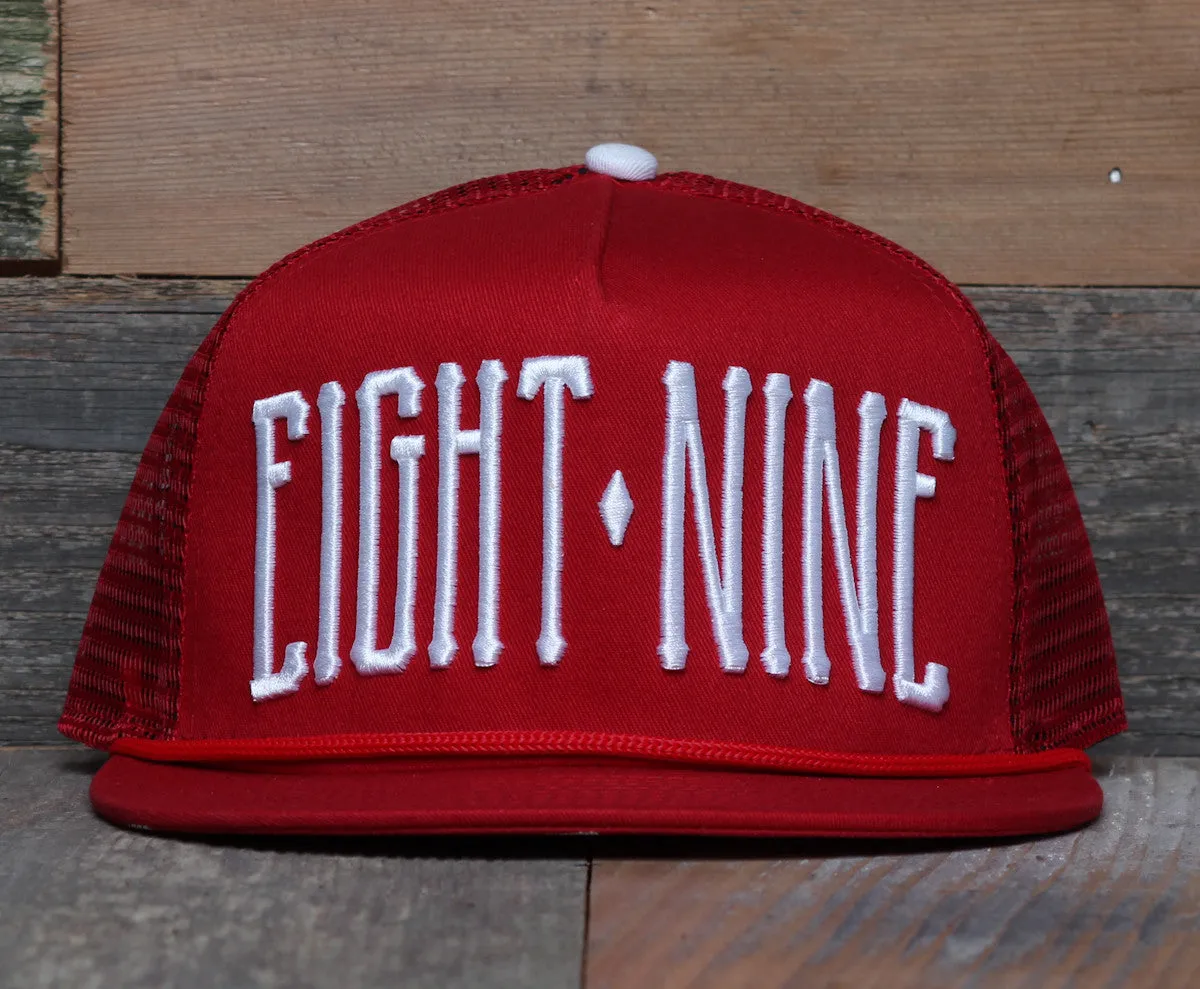 Fire Red Trucker Snapback