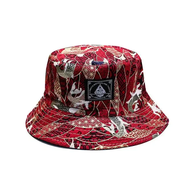 Floral Double-Sided Cotton Hip Hop Cap