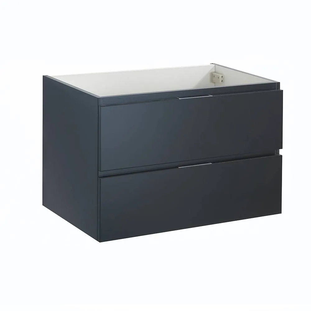 Fresca FCB8330GG Valencia 30" Dark Slate Gray Wall Hung Modern Bathroom Cabinet