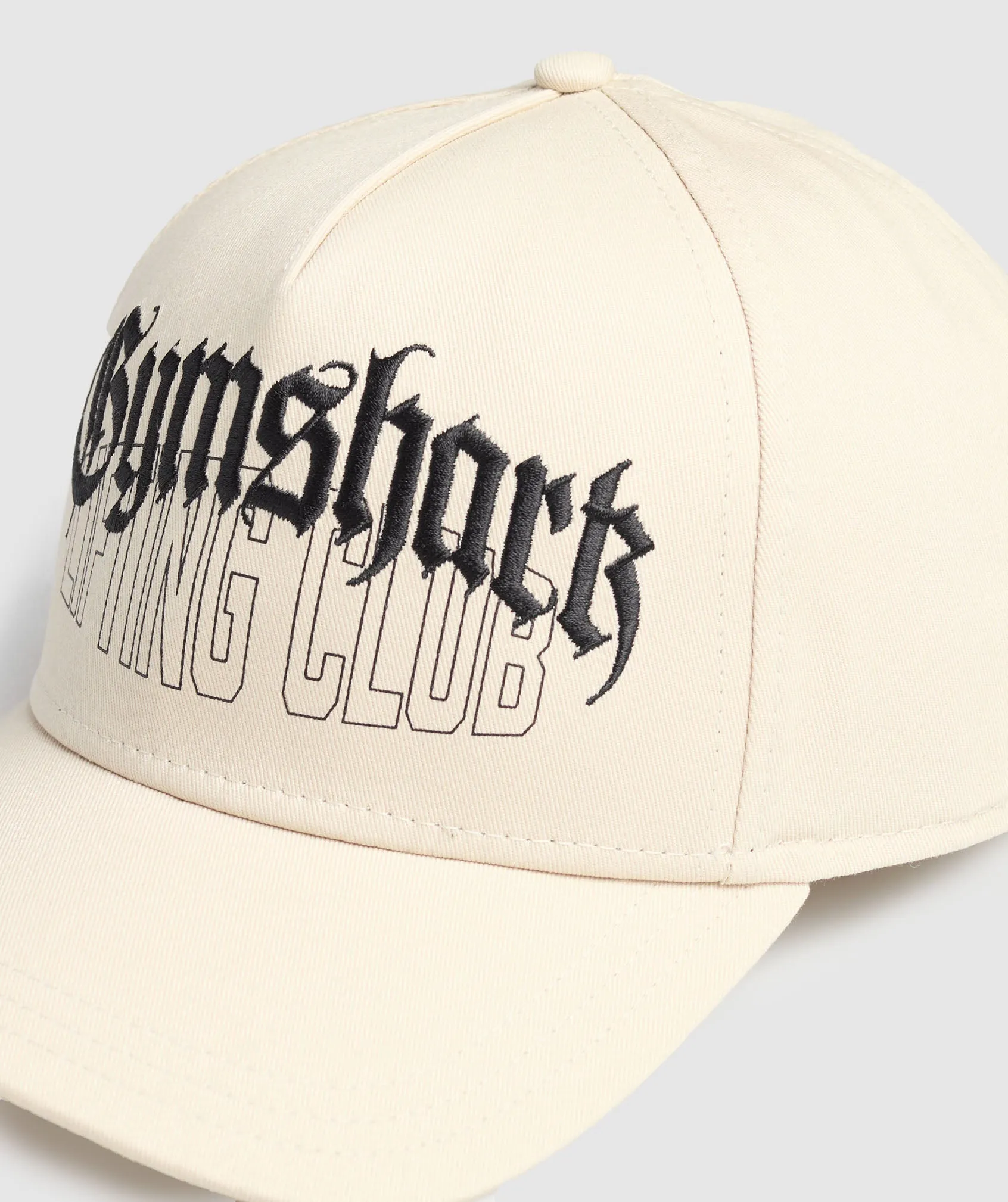 Gymshark Graphic Distressed Cap - Ecru White