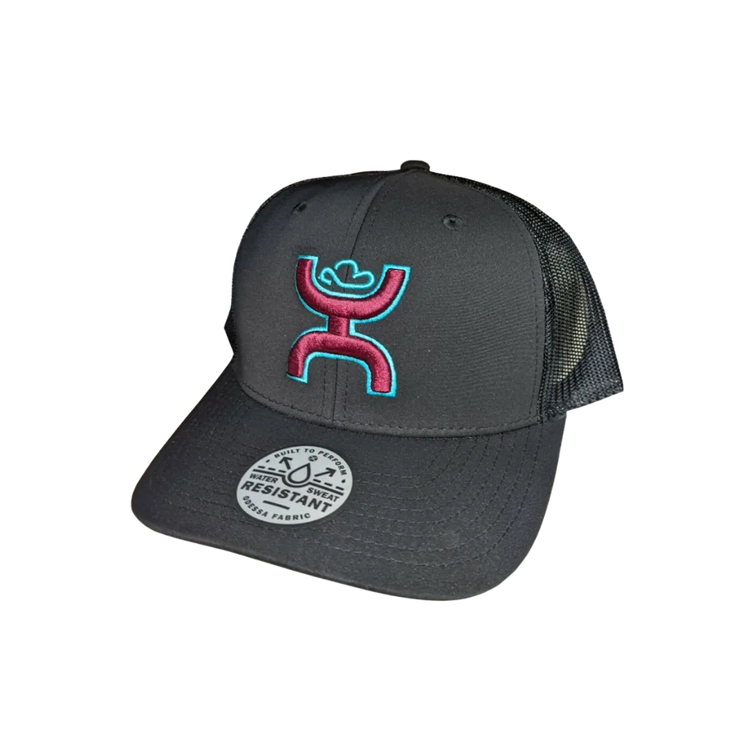 Hooey Men's Sterling Trucker With Teal Mesh Back Snapback Patch Hats