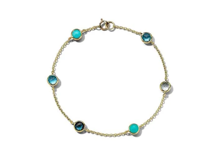 Ippolita "Lollipop" Collection 6-Stone Station Bracelet in 18K Yellow Gold