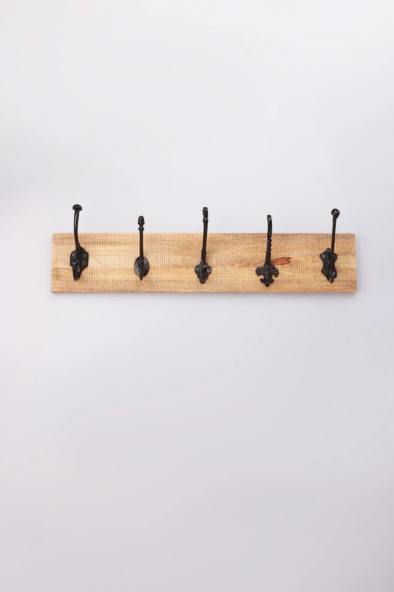 Irregular Hooks Reclaimed Wooden Coat Hook Set