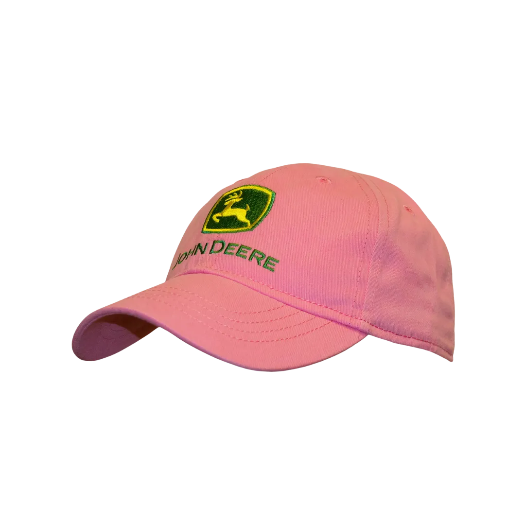 John Deere Kid's Logo Girl's Pink Hat Cap