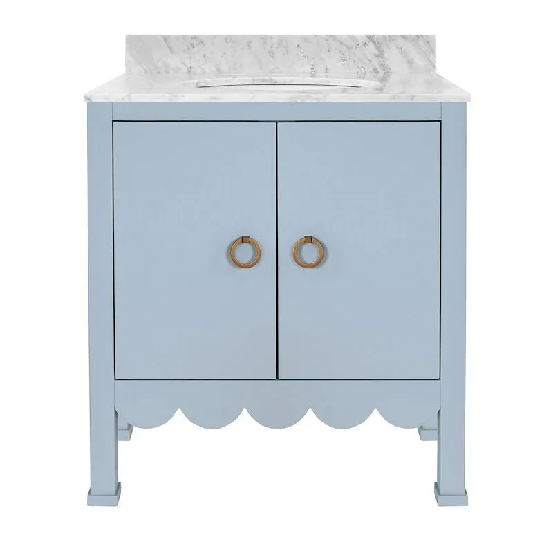 Kealey Light Blue Bath Vanity by Worlds Away