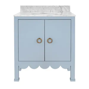 Kealey Light Blue Bath Vanity by Worlds Away