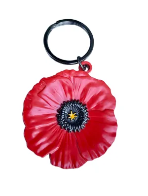 Key Ring: Poppy Metal