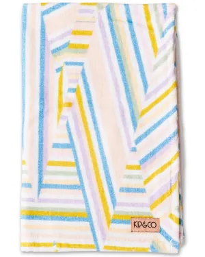 Kip & Co Stripes of Paros Printed Terry Hand Towel