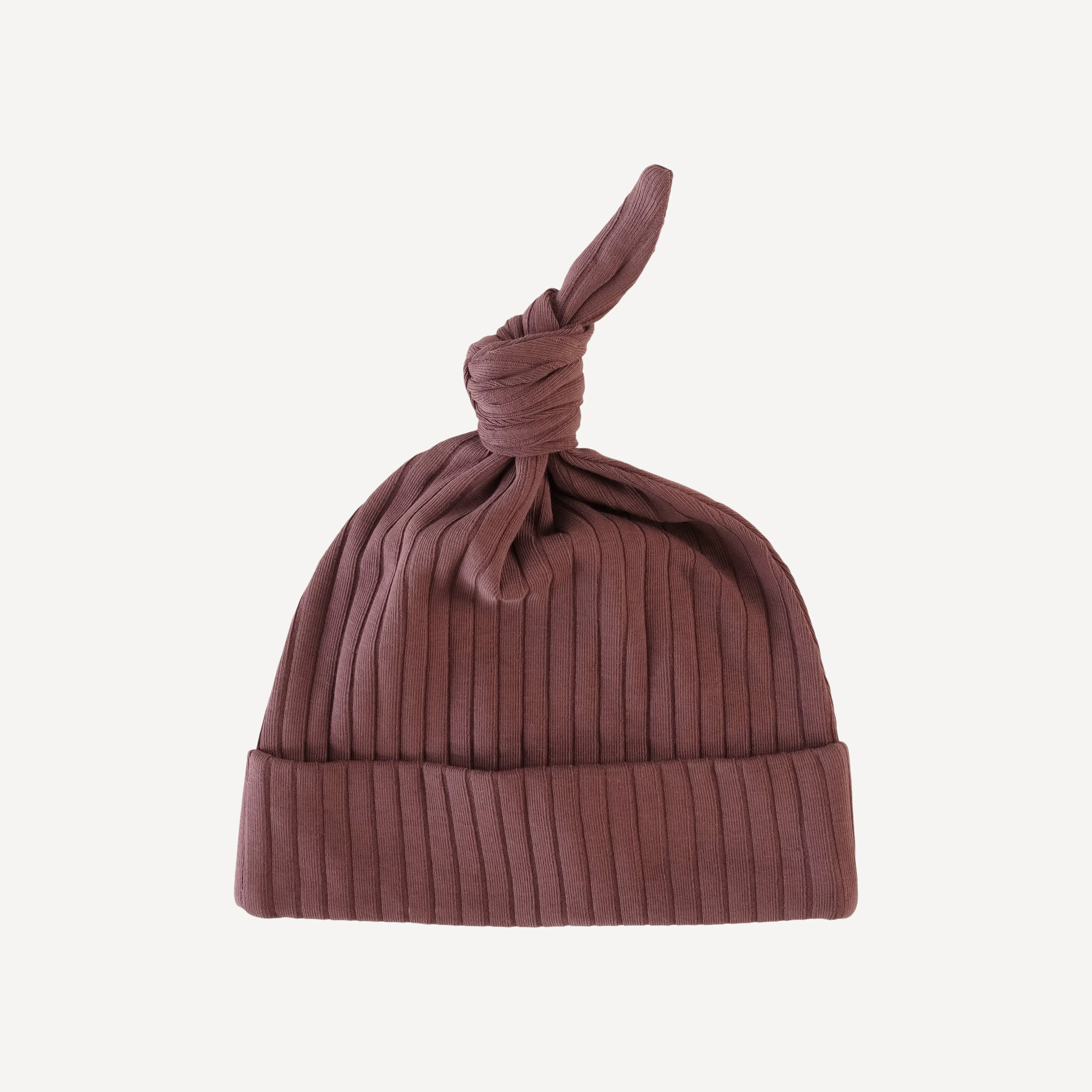 knot hat | mahogany | classic rib