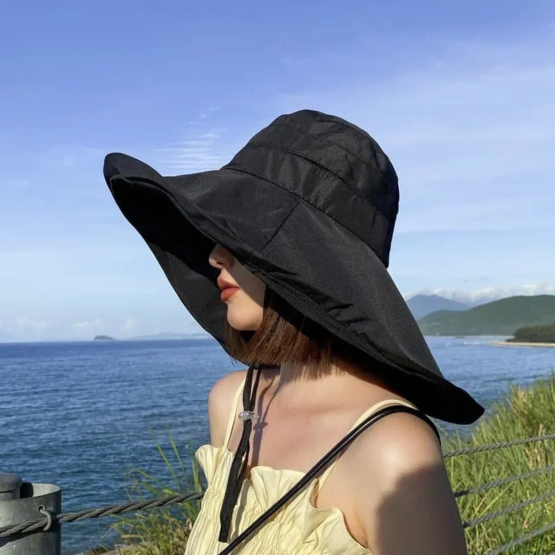 Large Brim Sun Hat - Stylish Sun Protection for Women