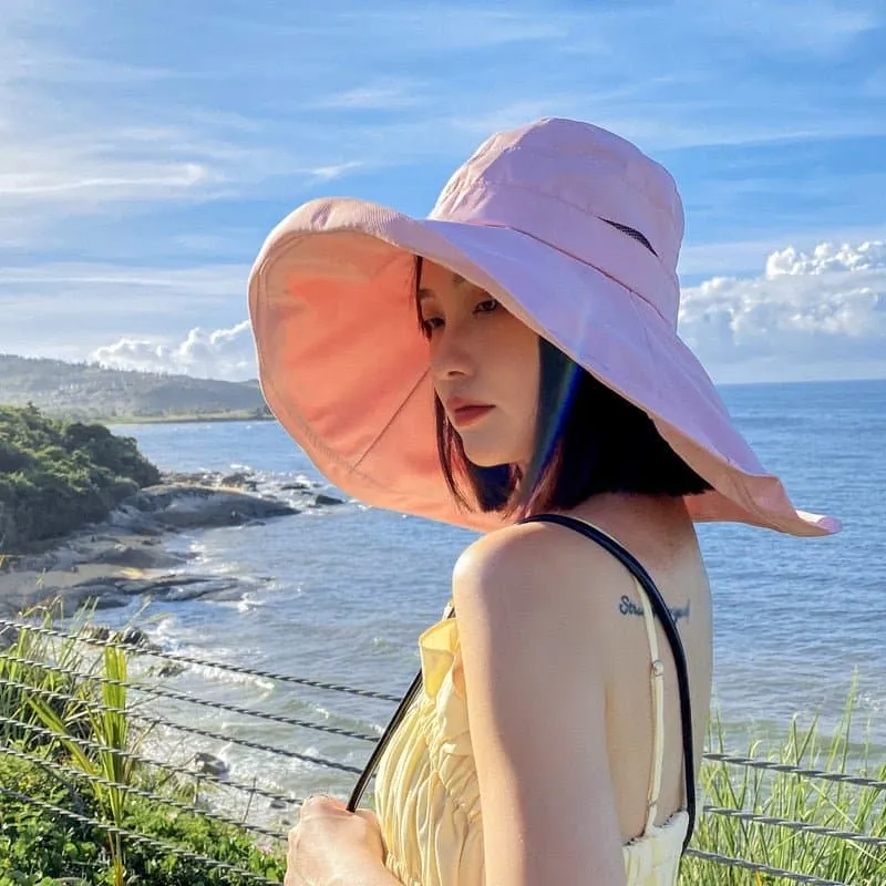 Large Brim Sun Hat - Stylish Sun Protection for Women