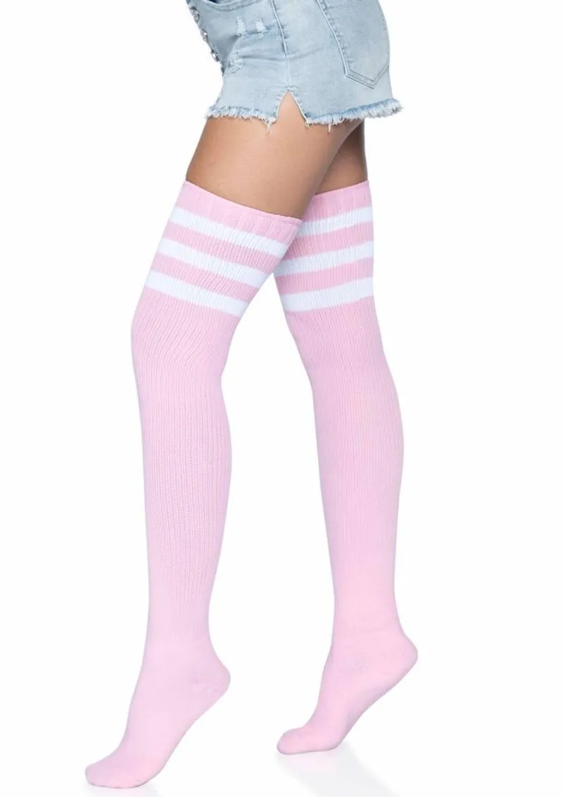 Leg Avenue Athlete Thigh High 3 Stripe Top