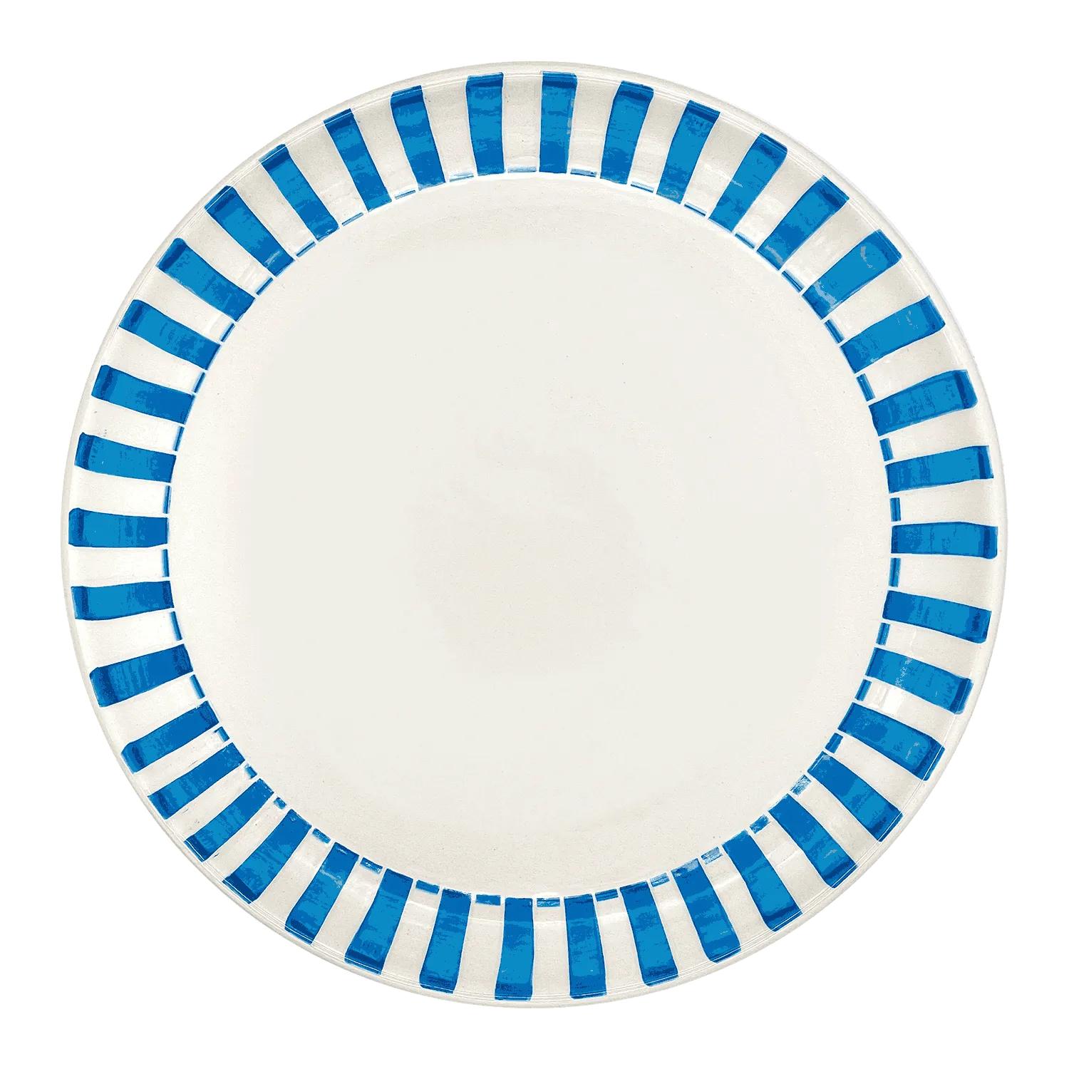 Light Blue Stripes Charger Plate