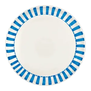 Light Blue Stripes Charger Plate