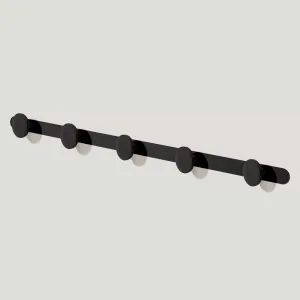 LOVELL Metal Wall Mounted Coat Rack - Black