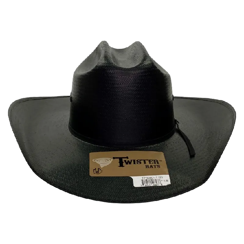 M&F Western Men´s Twister Black Shantung Straw Hart