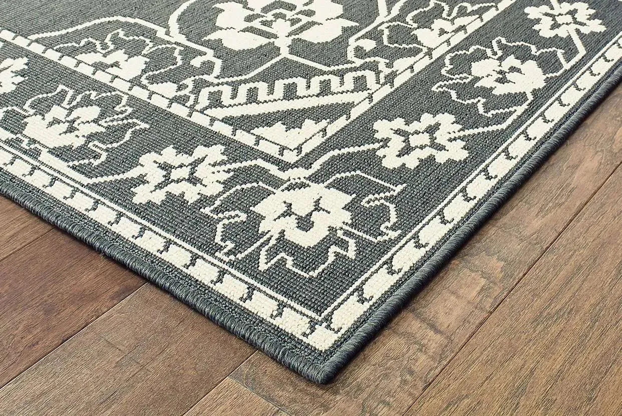 Marina 7764E Grey Ivory Rug