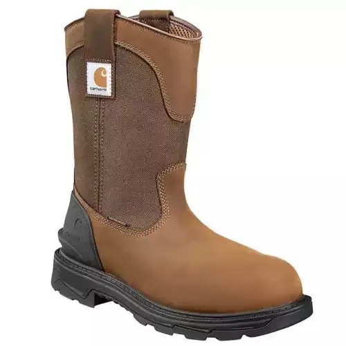 MEN'S CARHARTT WATERPROOF 11' STEEL TOE WELLINGTON | HORSE BROWN OILED TANNED