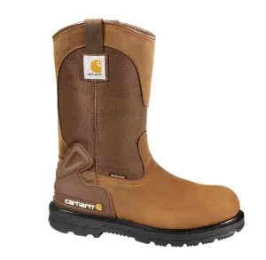 MEN'S CARHARTT WATERPROOF 11' STEEL TOE WELLINGTON | HORSE BROWN OILED TANNED