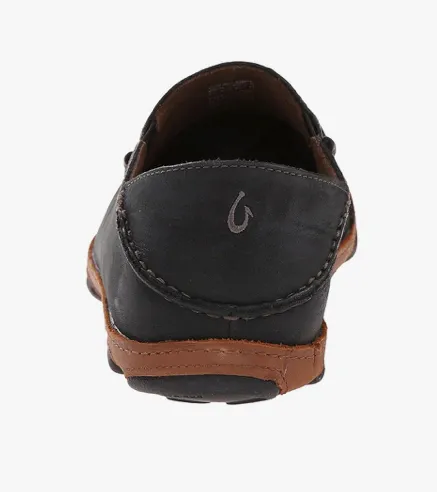 MEN'S OLUKAI MOLOA | BLACK / TOFFEE