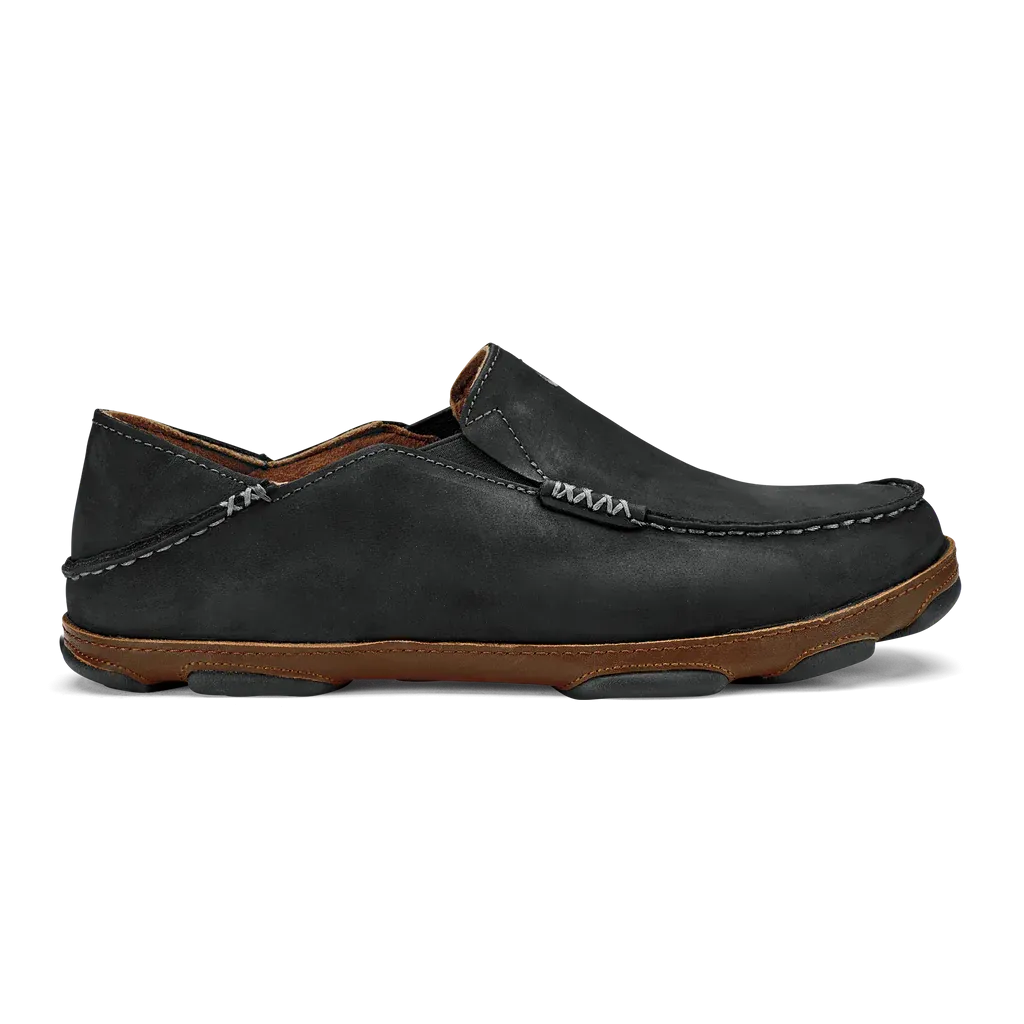 MEN'S OLUKAI MOLOA | BLACK / TOFFEE