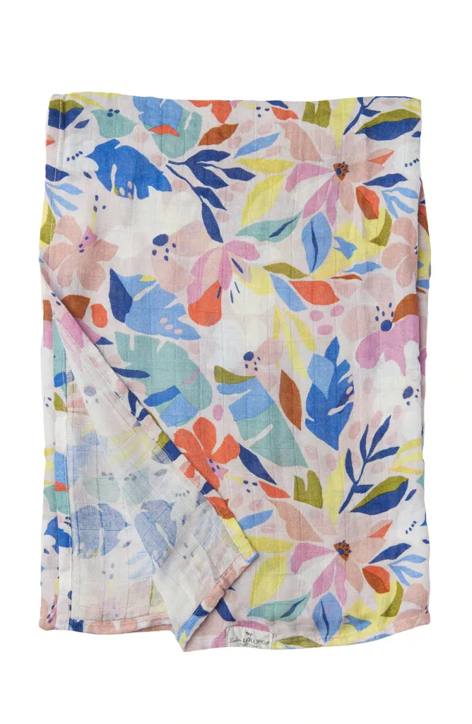 Muslin Swaddle, Hawaiian Floral