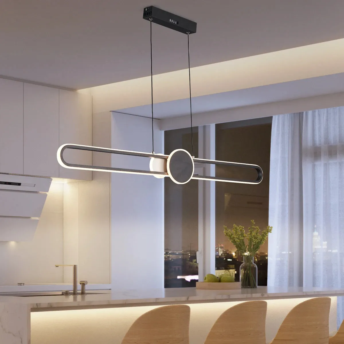 NEO Pennamic Minimalist Adjustable Dimmable Linear Pendant Lamp