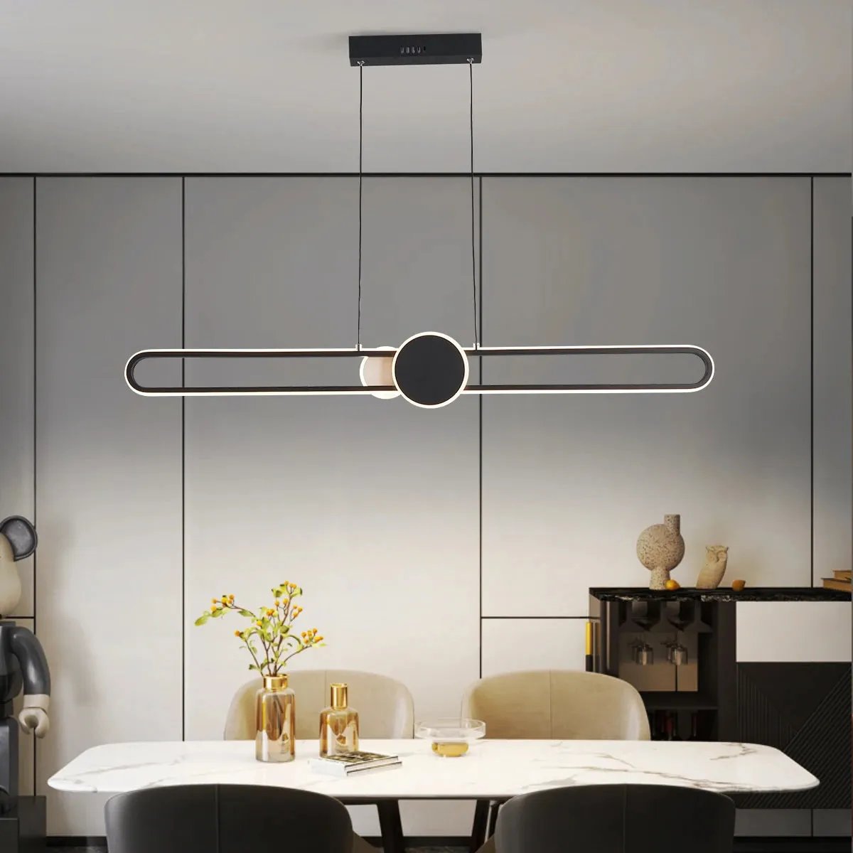 NEO Pennamic Minimalist Adjustable Dimmable Linear Pendant Lamp