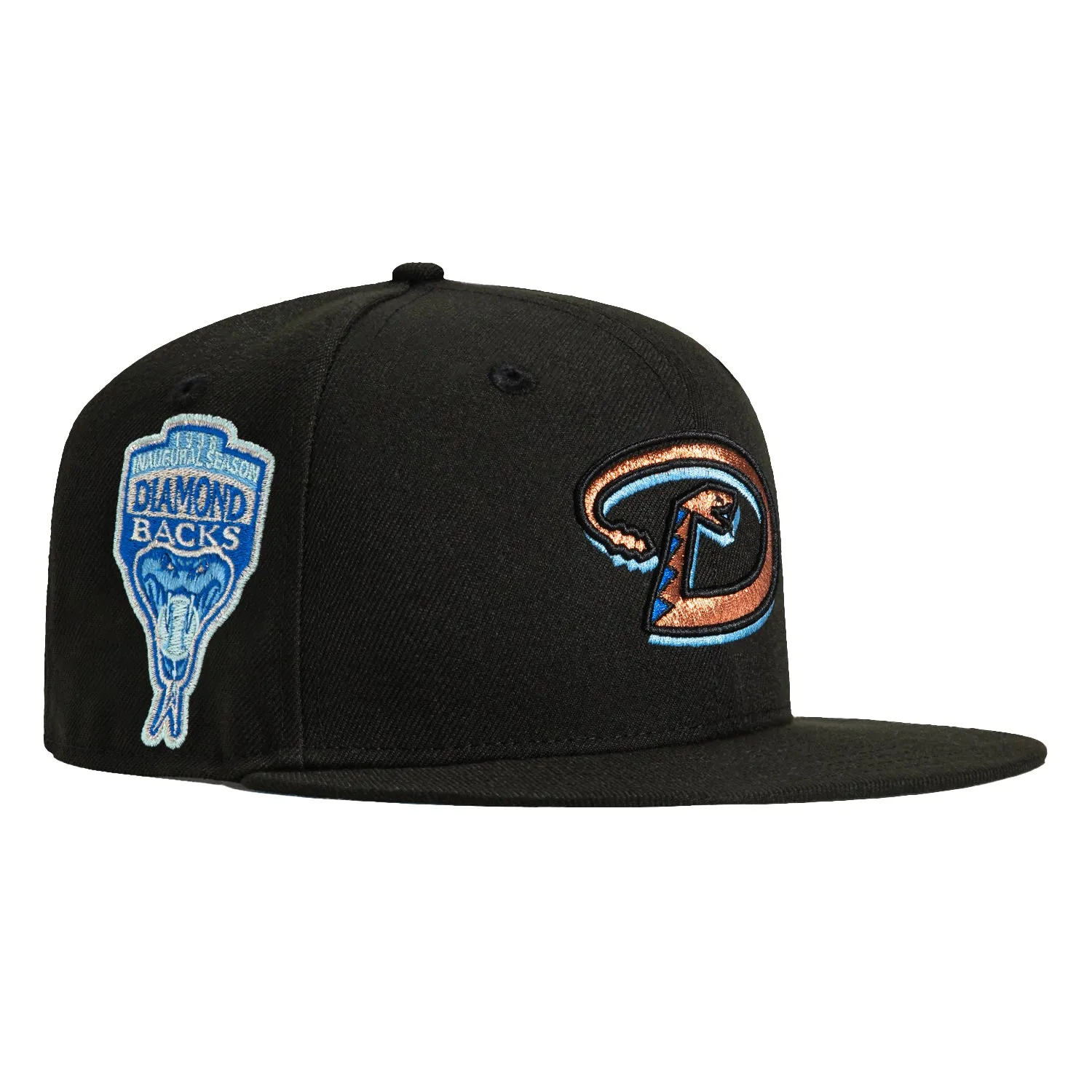 New Era Youth 9Fifty Arizona Diamondbacks Inaugural Patch D Snapback Hat - Black