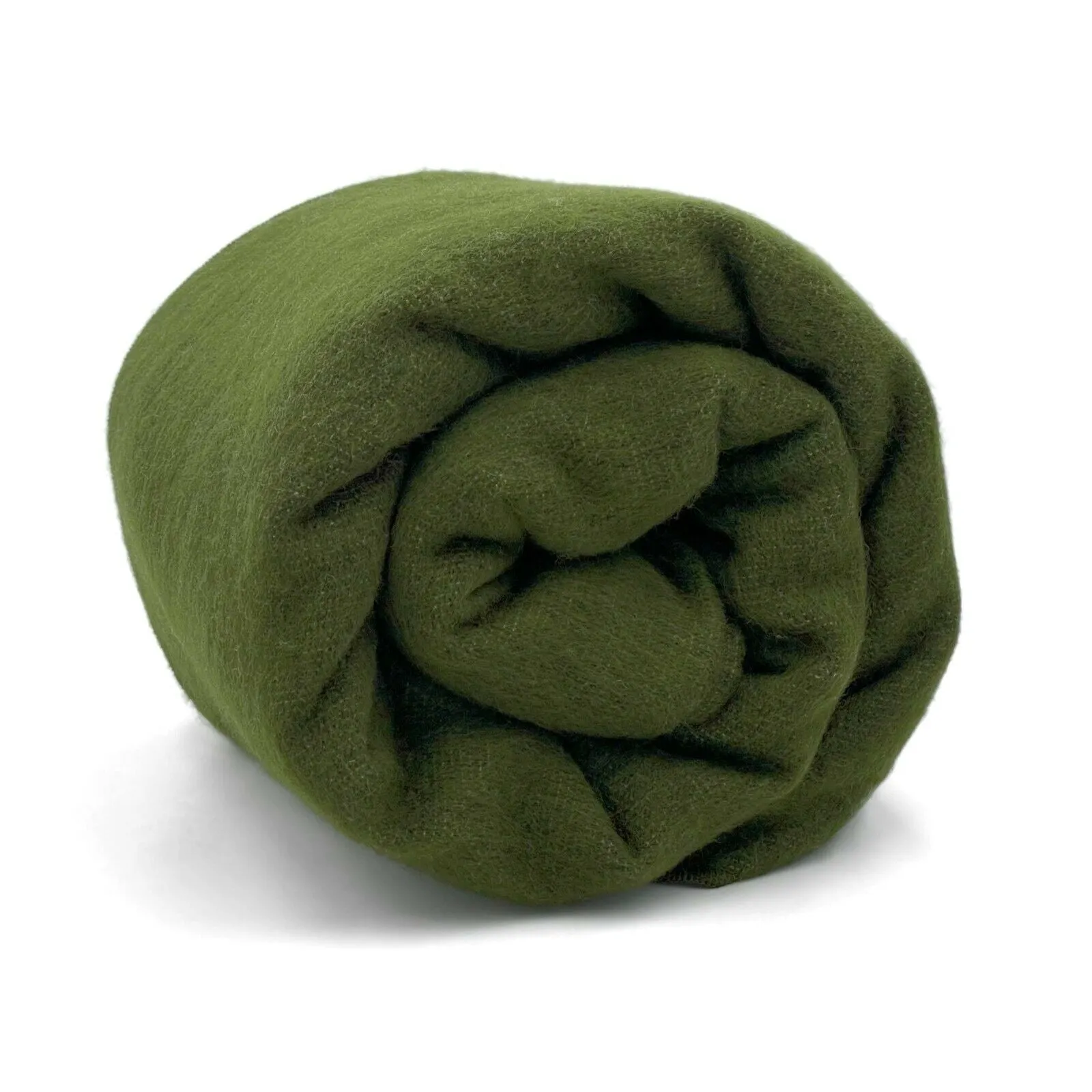 Nulti - Baby Alpaca Blanket - Extra Large - Solid reversible - olive green/cream