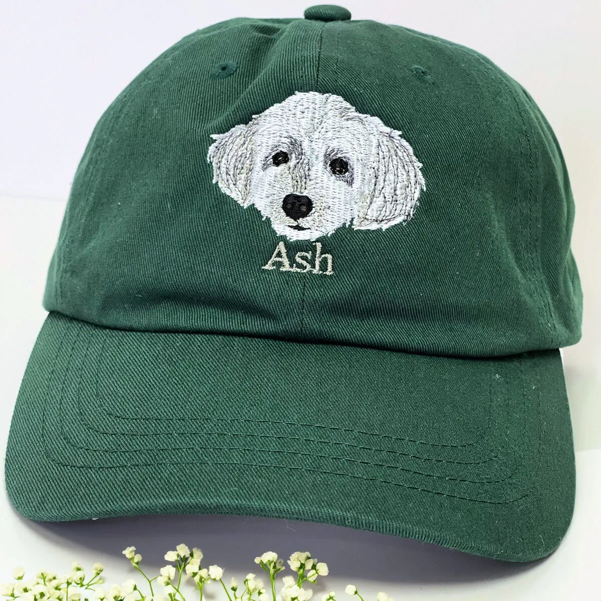 Personalized Dog Hat with Custom Embroidered Photo - Unique Dog Lover Gift Idea