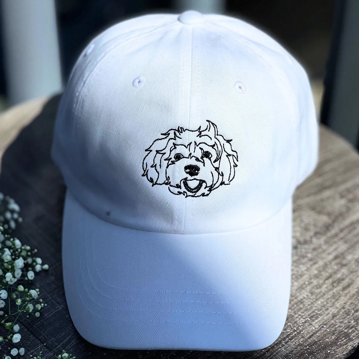 Personalized Dog Hat with Custom Embroidered Photo - Unique Dog Lover Gift Idea