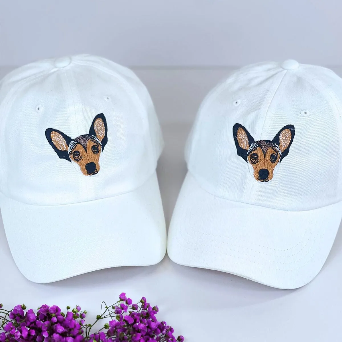 Personalized Dog Hat with Custom Embroidered Photo - Unique Dog Lover Gift Idea