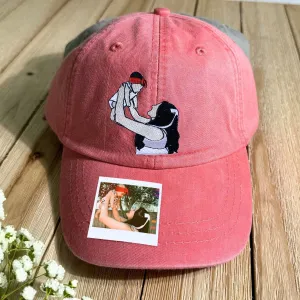 Personalized Mom Hat with Custom Embroidered Photo - Unique Mom Gift Idea