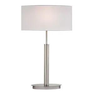 Port Elizabeth 24" Table Lamp in Satin Nickel