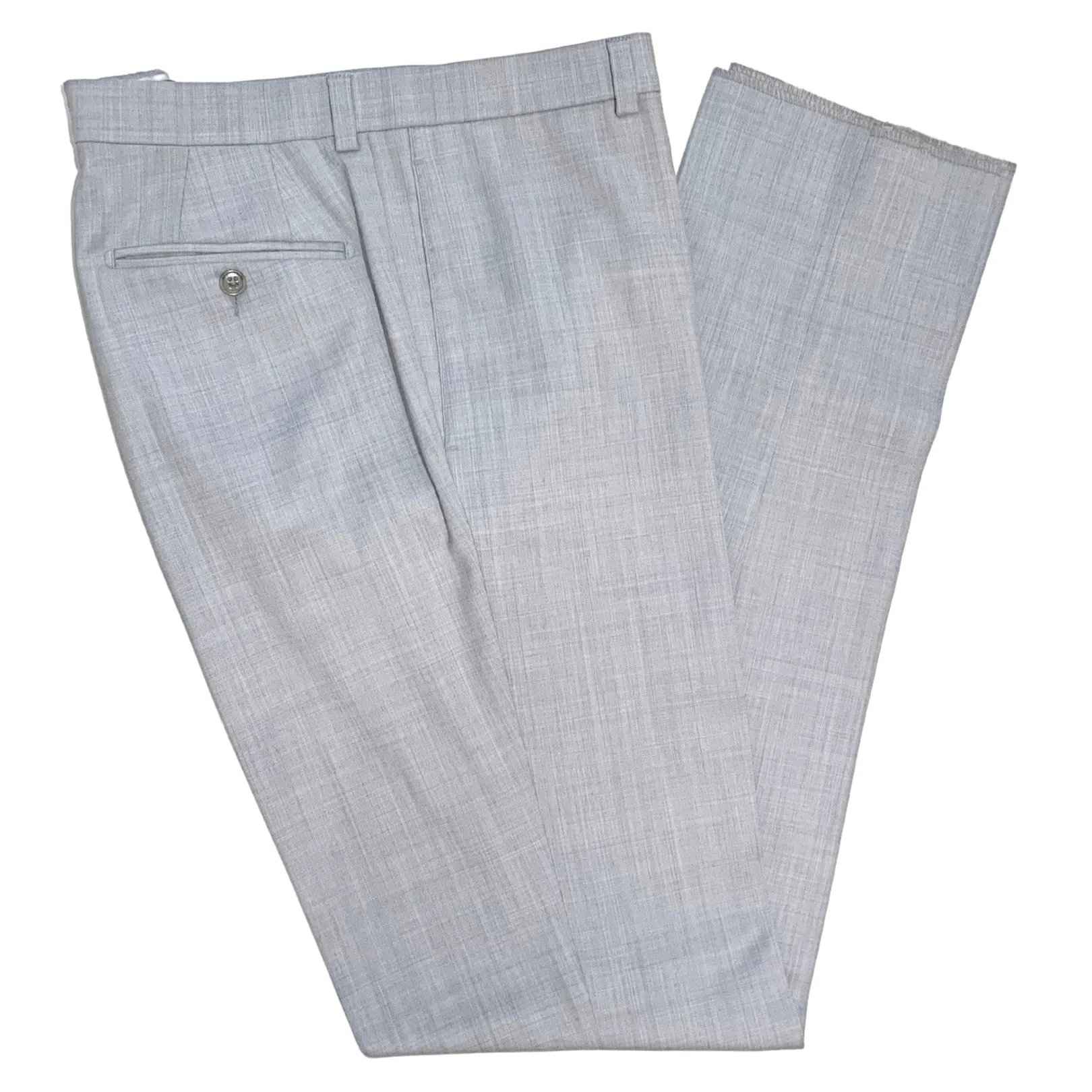 Powder Blue Melange KIN Wool Trouser