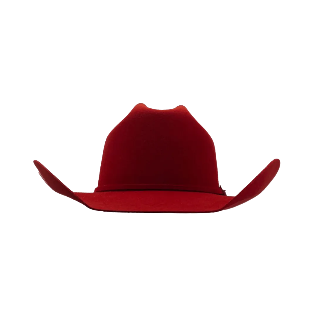 Pro Hats Women's Stamped Red Precreased Cowboy Hat