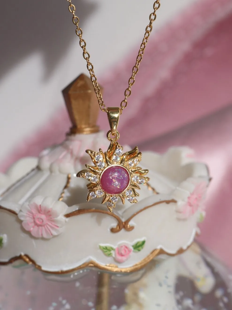 Rapunzel Spinning Sun Necklace