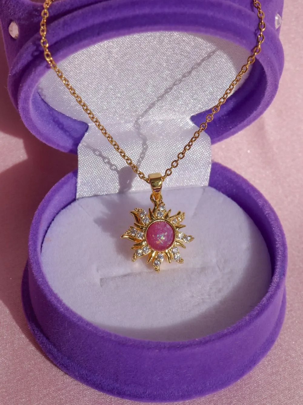 Rapunzel Spinning Sun Necklace