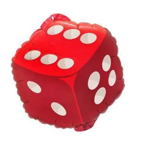 Red Dice - Foil Balloon