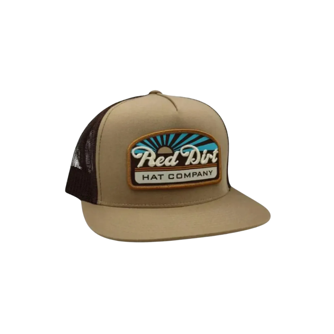 Red Dirt Hat Men's Blue Skies Khaki Brown Cap