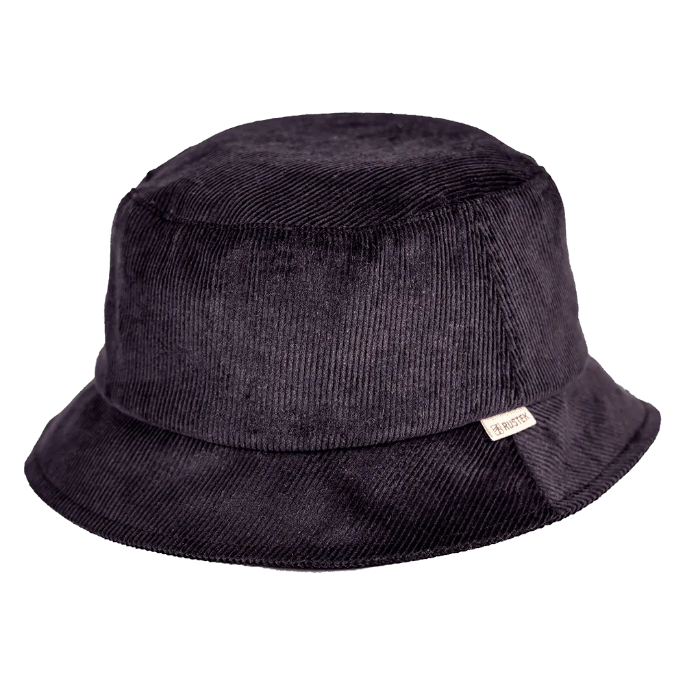 Rockaway Hemp Corduroy Bucket Hat | Black