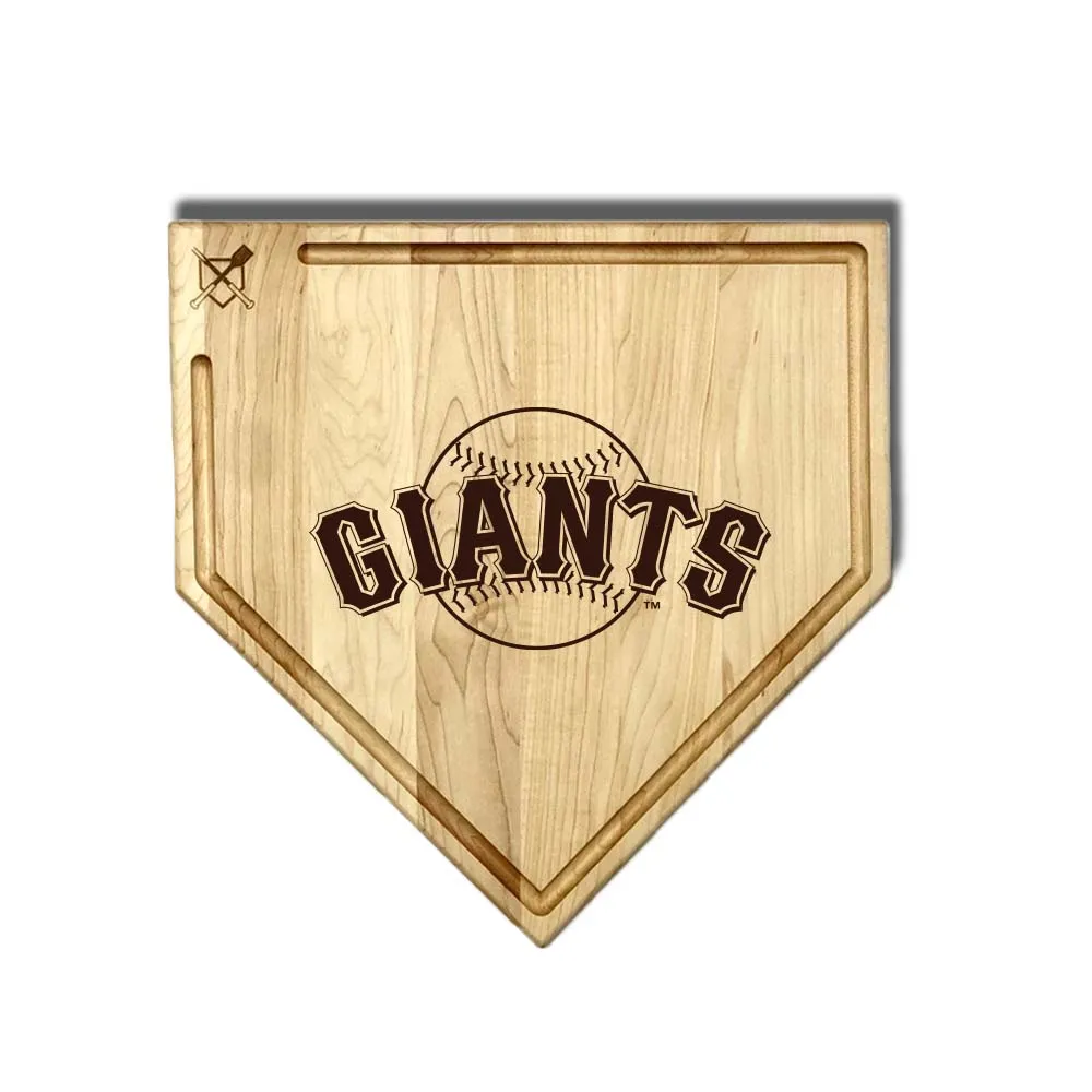 San Francisco Giants Home Plate Cutting Boards | Multiple Sizes | Multiple Designs