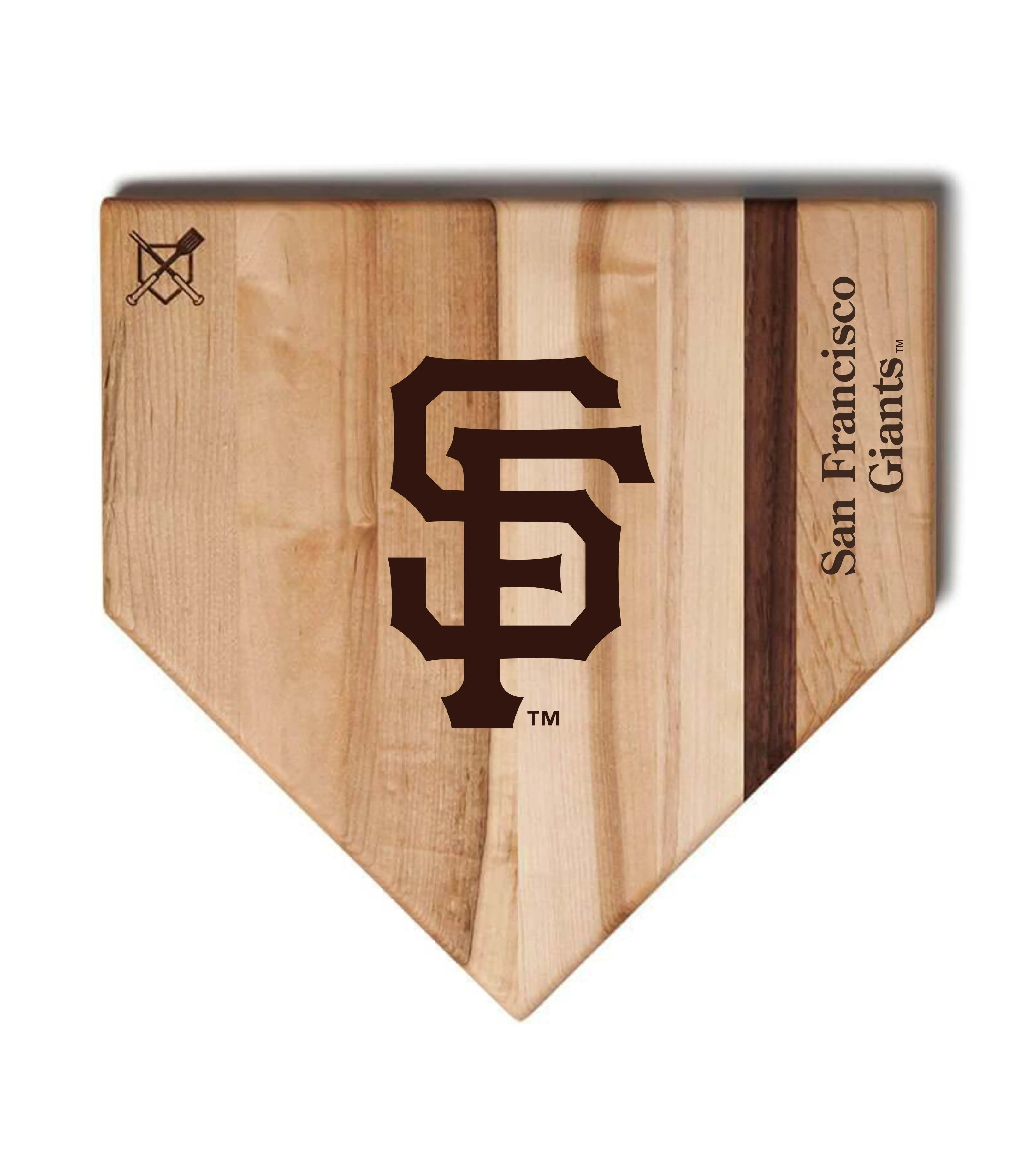 San Francisco Giants Home Plate Cutting Boards | Multiple Sizes | Multiple Designs