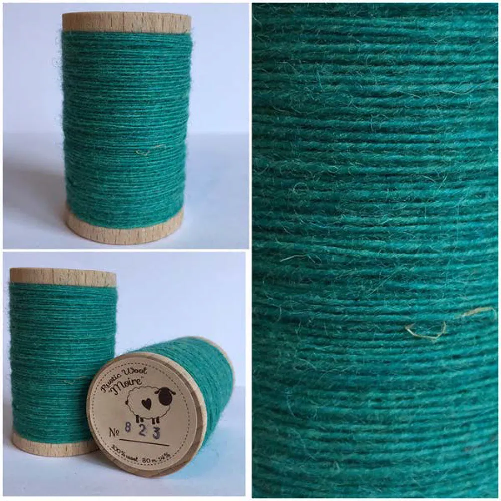 SEABREEZE Hand Dyed Fat Eighth Wool Fabric for Wool Applique and Rug Hooking