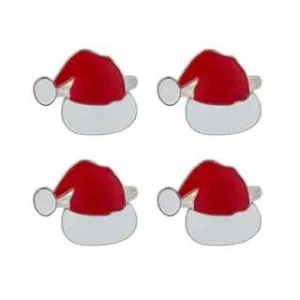 Set of 4 Santa Hats Napkin Ring